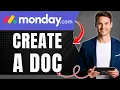 How to Create a Doc in Monday com Connected to Your Boards Easily 2026