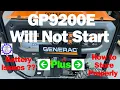Generac GP9200E Generator Won t Start How to Start