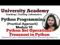 PY36 Python Set Operations Frozenset in Python Set Pperations Python