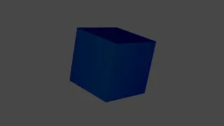Blender Script for The Translation of a Cube