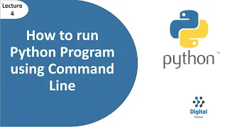Lecture-4 How to run Python Program using Command Line Window Urdu