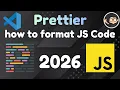 How to format JavaScript code with Prettier in VS Code