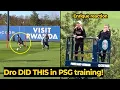 Lagu Dro Fernández verrast Enrique met zijn kunsten tijdens een training van PSG.