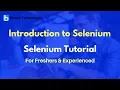 Introduction to Selenium Selenium Tutorial For Beginners