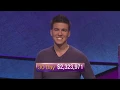 Jeopardy James Holzhauer Day 30 Final Jeopardy 19