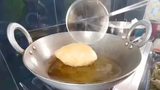 Mango Pulp  ( Panakam ) with Poori / Aamras Poori / Minifoodmahal