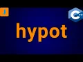 C hypot