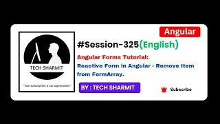 Angular Reactive Forms Tutorial in English Remove Item from FormArray removeAt Method Ep-325