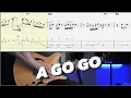 Lagu A Go Go John Scofield Solo, with Tablature Transcription for Guitar