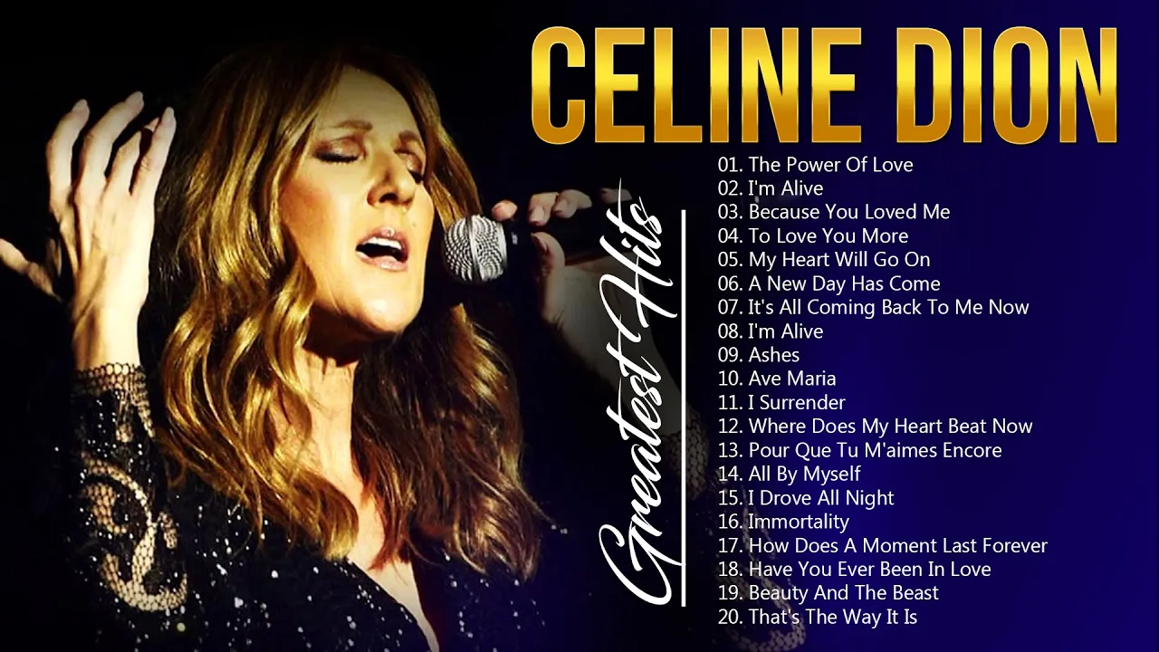 Celine Dion Greatest Hits ~ Best Songs Of 80s 90s Old Music Hits Collection