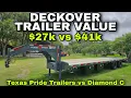 Inexpensive vs Expensive DIAMOND C vs TEXAS PRIDE Trailers