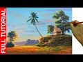 Download Lagu TUTORIAL : Acrylic Landscape Painting / Nipa Hut House / JMLisondra