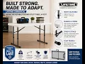 Lifetime 4-Foot Folding Table Review Adjustable Height Utility Table