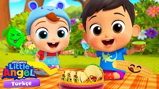 Yeni Tatlar Deniyoruz 🥑 🌮 | Eğlenceli ve Öğretici Çocuk Şarkıları | Little Angel Türkçe