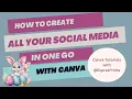 Create All Your Easter Social Media Posts In One Go using Easter Clipart and Free Canva Account