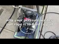 If pressure washer pull rope is hard to pull do this first