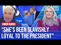 Simon Marks reacts as Karoline Leavitt resigns as Press Secretary