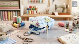 DIY Mini Zipper Pouch Tutorial | Perfect for Cards & Lipstick