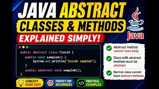 289 Specifying abstract modifier before methods and classes in Java Selenium Java 2026