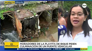Vecinos de La Playita de Bique piden culminación de un puente vehicular