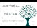 JQUERY TUTORIAL FOR BEGINNERS 12 INLINE EXTERNAL SCRIPTING IN JQUERY