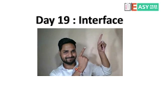 Day 19 Interface Part 1 30 days of code Challenge Hackerrank in JAVA