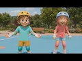 Mia Leo Learn to Roller Skate Family 3D Animation