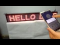 led wireless sign board message programmable smartphone control