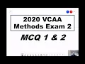 2020 VCAA Maths Methods Exam 2 - Question 1 Question 2 MCQs