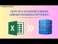 Import Export Data in Django Excel CSV JSON XML in Minutes