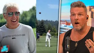 Pete Carroll Looks Like He Could Play QB In The NFL At 72 Years Old Pat McAfee Reacts