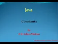 Java-Constants