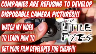 How to get disposable camera pictures developed now that they aren t accepted anymore