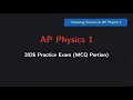 AP Physics 1 2026 Practice Exam Challenging MCQ for Review