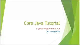 32 Core Java - Singleton design pattern in java with live coading Bangla tutorial