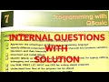 DAV CLASS 8 COMPUTER CHAPTER 7 PROGRAMMING WITH QBASIC SOLUTION SHORT NOTES