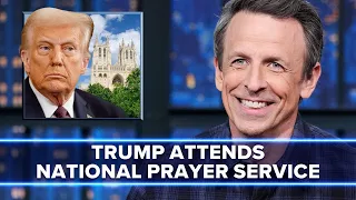 Trump Attends National Prayer Service at Washington National Cathedral