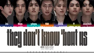BTS they don t know bout us they don t know bout us Color Coded Han - Rom