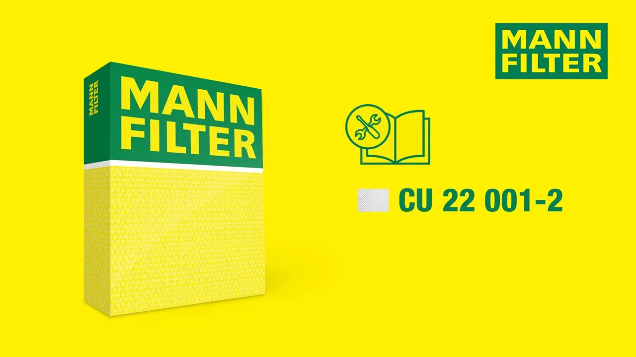 How to change a cabin air filter by MANN-FILTER I CU 22 001-2