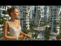 Lagu Future City Utopia 4K (1 Hour) | Sci-Fi Ambient | Smart Streets, Skybridges, Robots, Drones \u0026 eVTOL