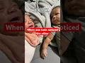 When one twin noticed the other #twins #newborntwins #funnyvideo