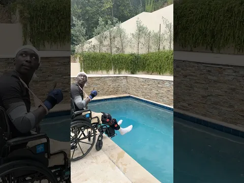 I didn’t land well on my first jump… but at least I got to be here 🏊🏾#learnfromkhaby #comedy