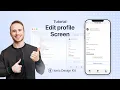 How to Create an Edit Profile Screen Ionic Design Kit