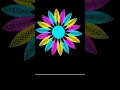 Colorful flower create using turtle