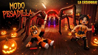 LA CAZADORA MODO PESADILLA EVENTO DE HALLOWEEN! Lograremos Escapar De Ella?!😵🕷