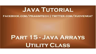 Java array utility class
