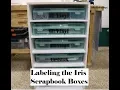 Mobile Bin Storage Tower by Ashland Labeling the Iris Scrapbook Boxes