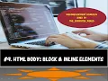 HTML Lecture Inline Element and Block Element Web Development Lecture