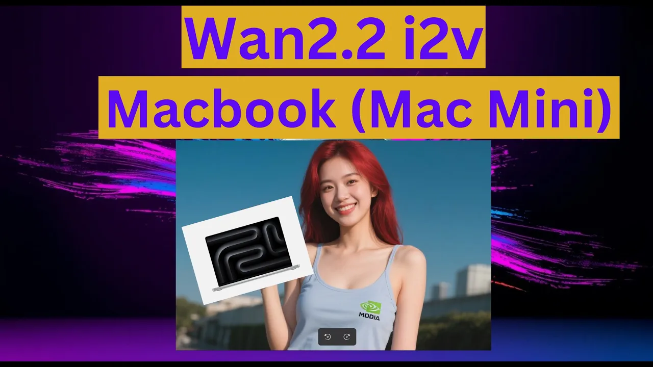 image to video - Macbook/Mac Mini run Wan 2.2 AI Video generation locally - Mac AI Tutorial Video Thumbnail