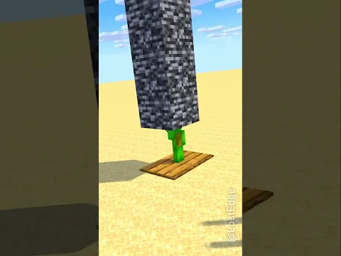 HELP JJ Mikey throw bedrock - Maizen Minecraft Animation #maizen #minecraft
